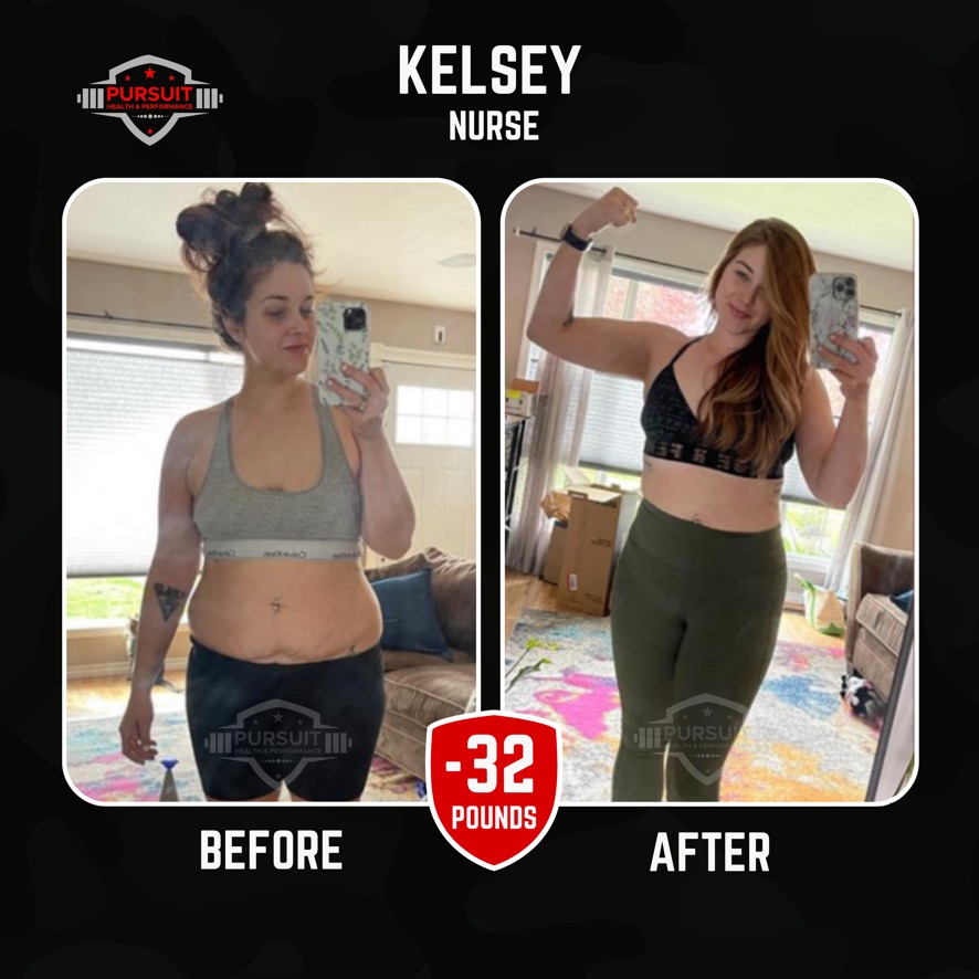 Kelsey, nurse — 32 pounds down