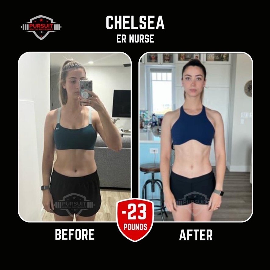 Chelsea, ER nurse — 23 pounds down