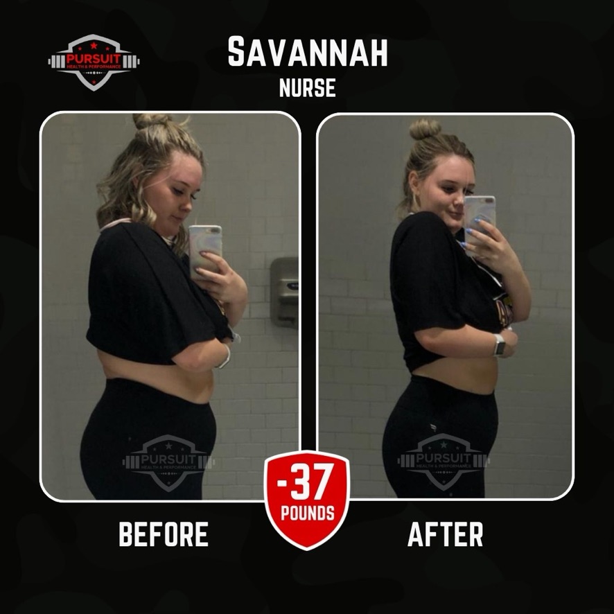 Savannah, nurse — 37 pounds down
