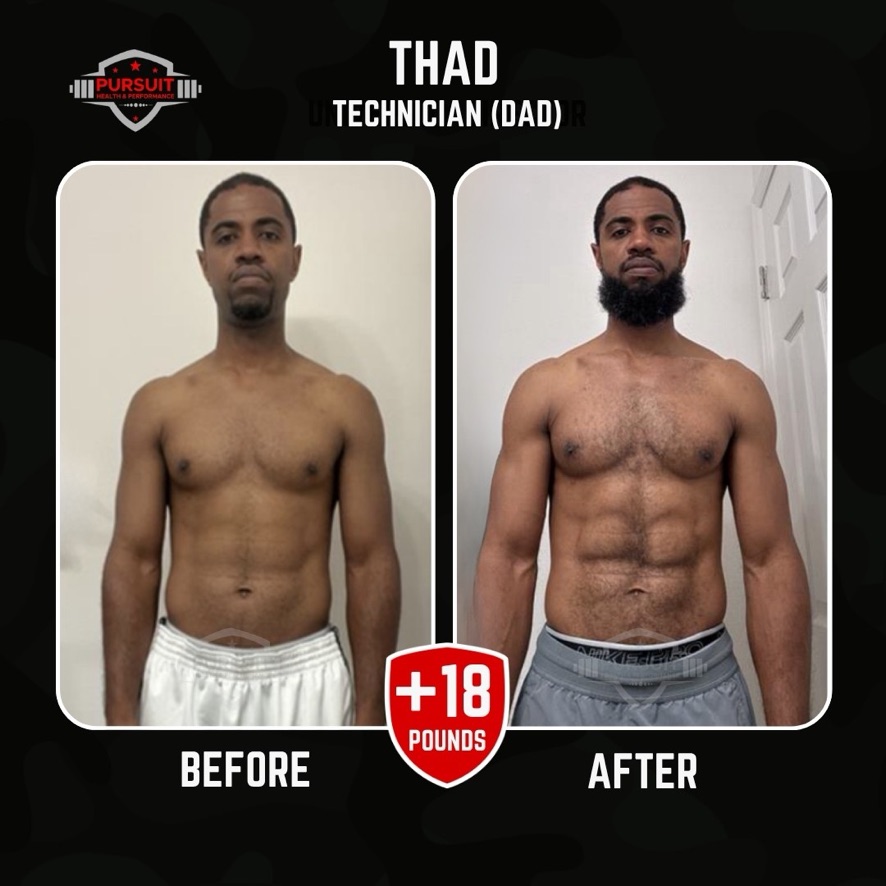 Thad — 18 pounds of muscle