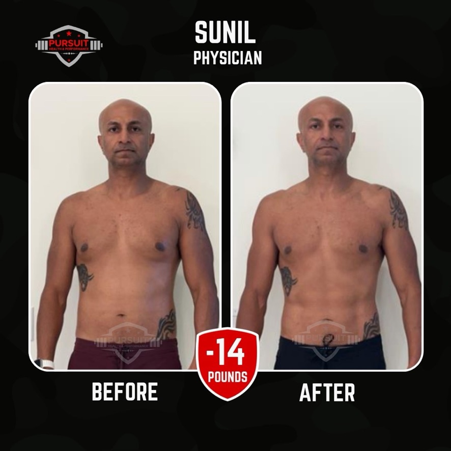 Sunil, physician — 14 pounds down